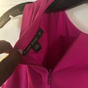 Black Halo Fuchsia Sleeveless Dress